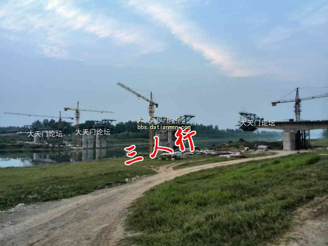 竟陵大桥-跨越汉北河又一大桥今日实拍 天门聚焦 天门论坛